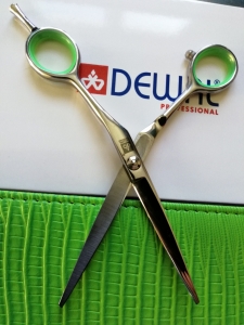 Ножницы прямые Dewal Profi Step 5,5" в чехле зеленом 103/5,5